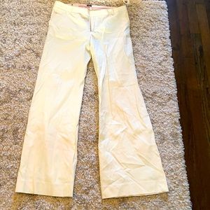 NWT Gap Flare Modern Fit Pant White Office Stretch Bootcut Summer Dressy